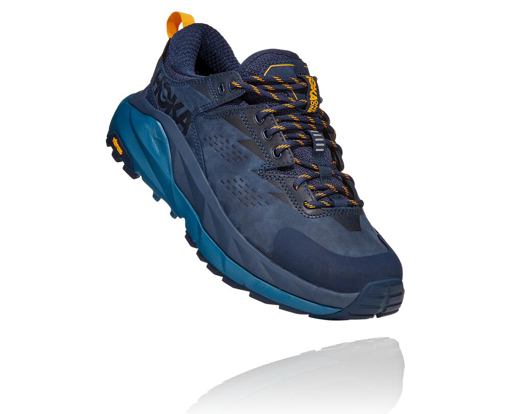 Hoka One One Kaha Low Gore-tex Ženske Pohodniški Čevlji Črna / Modra SI-639047Z